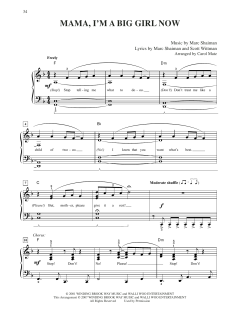 Mama, I'm A Big Girl Now von Marc Shaiman (Download) 