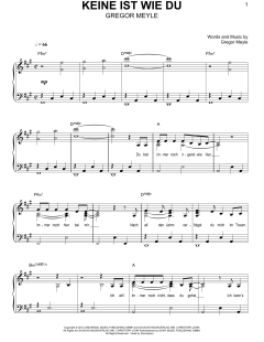 Keine Ist Wie Du von Gregor Meyle (Download) 