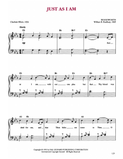 Just As I Am von William B. Bradbury (Download) 