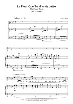 La Fleur Que Tu M'avais Jetee (The Flower Song) von Georges Bizet (Download) 