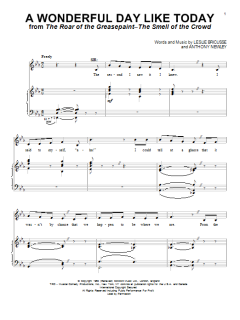 A Wonderful Day Like Today von Leslie Bricusse (Download) 