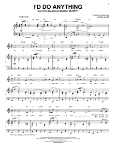 I'd Do Anything von Lionel Bart (Download) 
