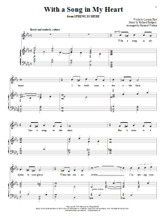 With A Song In My Heart von Lorenz Hart (Download) 