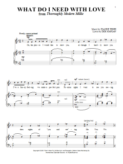 What Do I Need With Love von Dick Scanlan (Download) 