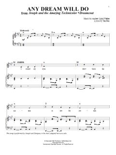 Any Dream Will Do von Andrew Lloyd Webber (Download) 