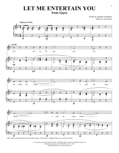 Let Me Entertain You von Stephen Sondheim (Download) 