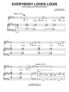 Everybody Loves Louis von Stephen Sondheim (Download) 
