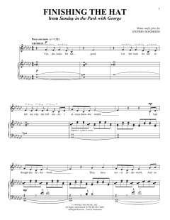 Finishing The Hat von Stephen Sondheim (Download) 