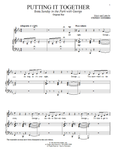 Putting It Together von Stephen Sondheim (Download) 