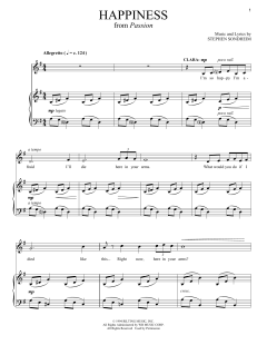 Happiness von Stephen Sondheim (Download) 