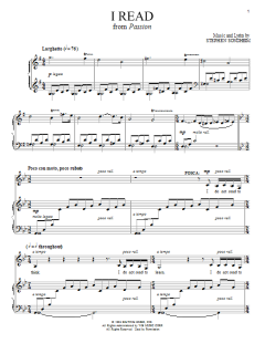 I Read von Stephen Sondheim (Download) 