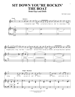 Sit Down You're Rockin' The Boat von Frank Loesser (Download) 