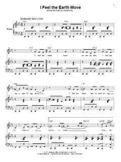 I Feel The Earth Move von Carole King (Download) 