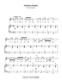 Heidenroslein von Franz Schubert (Download) 