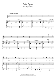 Bois Epais von Jean-Baptiste Lully (Download) 