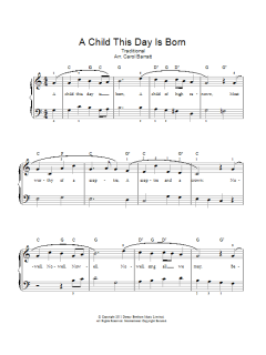 A Child This Day Is Born von Traditional (Download) 