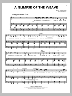 A Glimpse Of The Weave von John Bucchino (Download) 