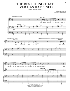 The Best Thing That Ever Has Happened von Stephen Sondheim (Download) 