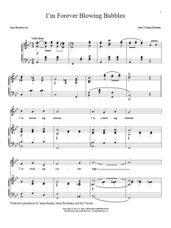 I'm Forever Blowing Bubbles von John William Kellette (Download) 