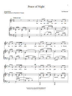 Peace Of Night von Georg Scherer (Download) 