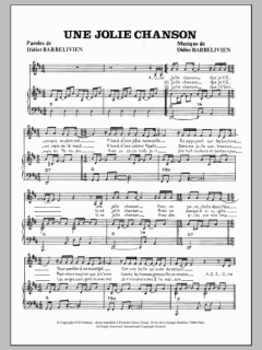 Une Jolie Chanson von Didier Barbelivien (Download) 