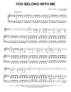 You Belong With Me von Taylor Swift (Download) 