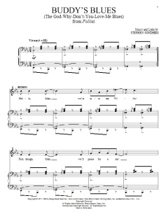 Buddy's Blues (The God-Why-Don't-You-Love-Me Blues) von Stephen Sondheim (Download) 