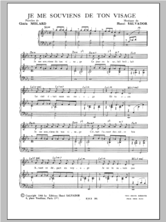 Je Me Souviens De Ton Visage von Henri Salvador (Download) 