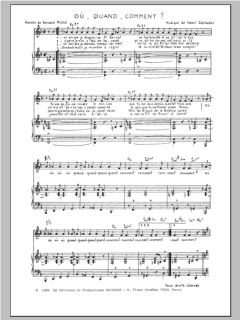Ou Quand Comment von Henri Salvador (Download) 