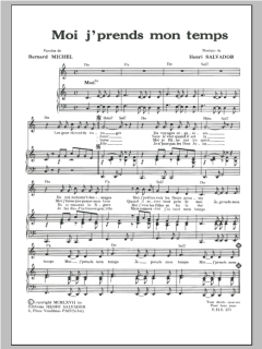 Moi J Prends Mon Temps von Henri Salvador (Download) 