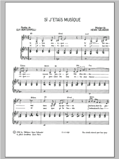 Si J'etais Musique von Henri Salvador (Download) 