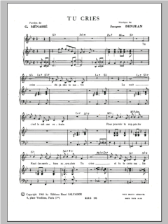 Tu Cries von Henri Salvador (Download) 