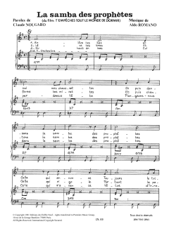 Samba Des Prophetes von Claude Nougaro (Download) 