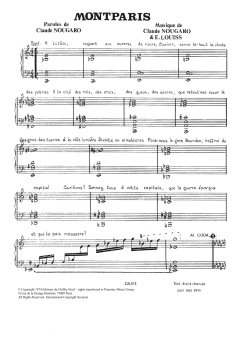 Montparis von Claude Nougaro (Download) 
