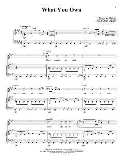 What You Own von Jonathan Larson (Download) 