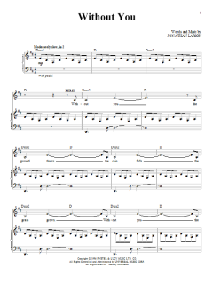 Without You von Jonathan Larson (Download) 