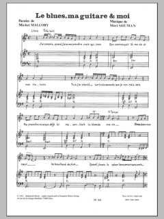 Le Blues Ma Guitare Et Moi von Mort Shuman (Download) 