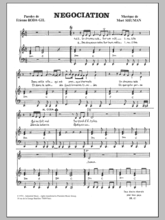 Negociation von Mort Shuman (Download) 