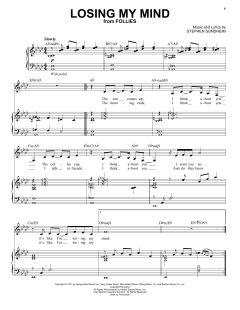 Losing My Mind von Stephen Sondheim (Download) 