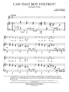 Can That Boy Foxtrot! von Stephen Sondheim (Download) 