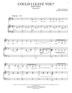 Could I Leave You? von Stephen Sondheim (Download) 