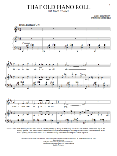 That Old Piano Roll von Stephen Sondheim (Download) 