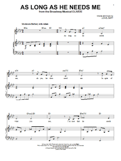As Long As He Needs Me von Lionel Bart (Download) 