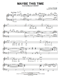 Maybe This Time von Fred Ebb (Download) 