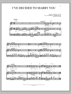 I've Decided To Marry You von Steven Lutvak (Download) 
