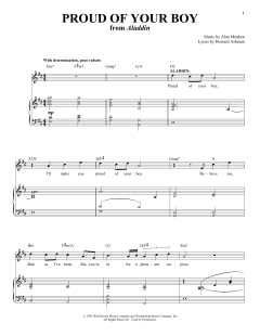 Proud Of Your Boy von Alan Menken (Download) 