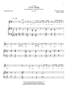 Love Song von Virgil Thomson (Download) 