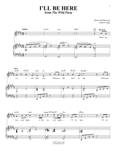 I'll Be Here von Andrew Lippa (Download) 