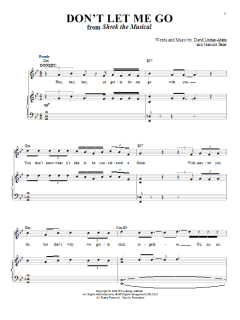 Don't Let Me Go von Jeanine Tesori (Download) 