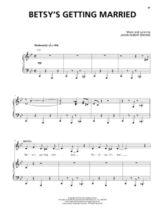 Betsy's Getting Married (Solo Version) von Jason Robert Brown (Download) 